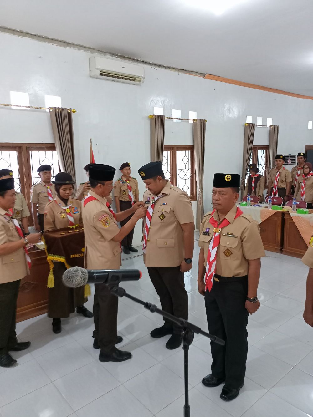 Pelantikan Pengurus Mabiran dan Kwartir Ranting Gerakan Pramuka Sukoharjo, untuk mewujudkan Generasi Berkarakter, Cerdas, dan Tangguh.