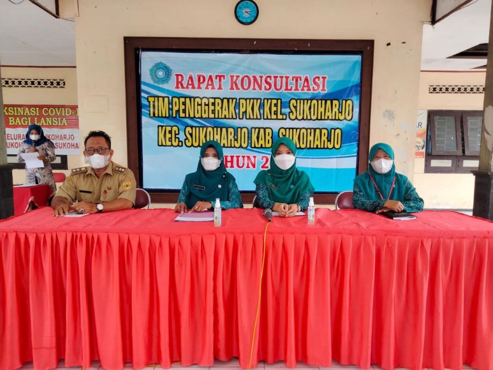 Monitoring Kegiatan Rapat Konsultasi TP PKK Kelurahan Sukoharjo