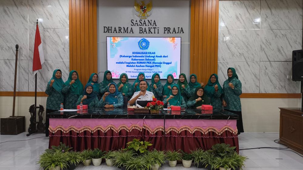 TP PKK Kecamatan Sukoharjo Gelar Halal Bihalal, dan Sosialisasi KILAS