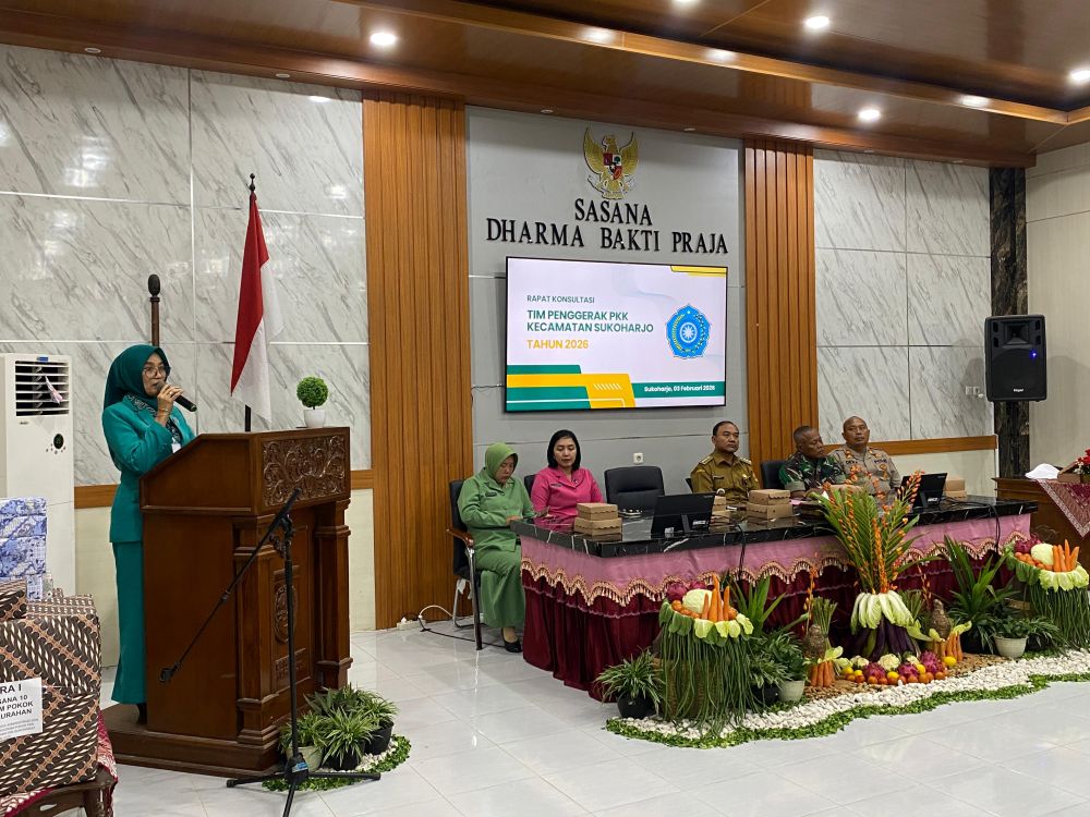 Rapat Konsultasi TP PKK Kecamatan Sukoharjo , Masing-masing Pokja Paparkan Program Kerja